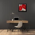 thumbnail image 4 of Thomlinson, Jenny 20x20 Black Modern Framed Museum Art Print Titled - Red Gerberas I, 4 of 5