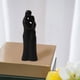 thumbnail image 2 of Figura decorativa de pareja familiar, estatua, decoración para el hogar, arte, amor para la sala de estar Abrazo negro, 2 of 8
