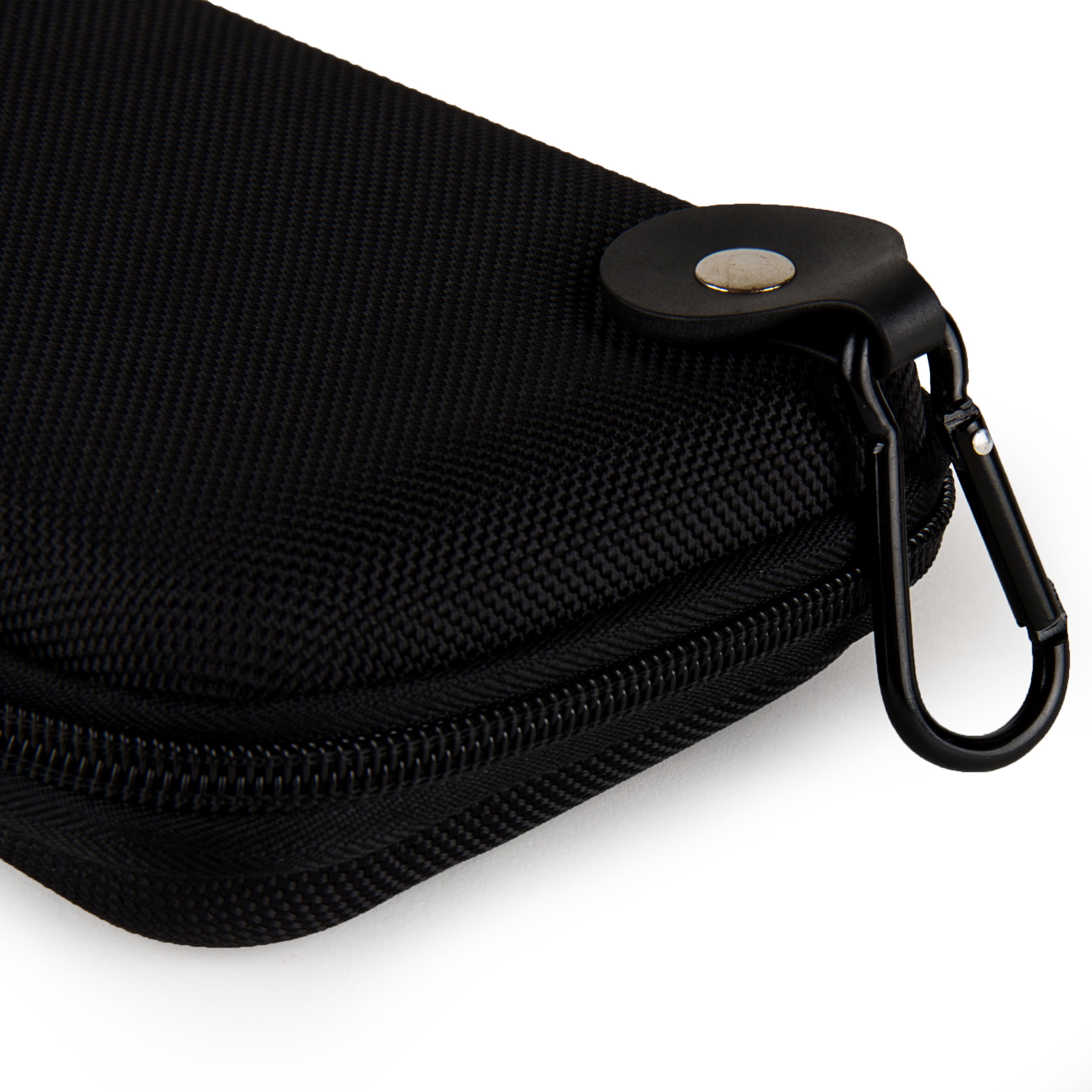 SumacLife Hard Shell Protective Diabetic Organizer Case with Mesh Pocket, Black