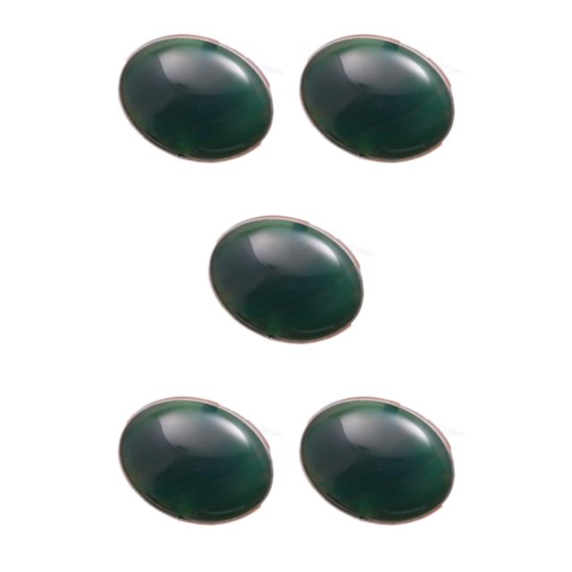 Anillo Jumpingount de piedra natural ajustable para mujer verde 30x40 mm