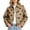 Brown, variant on Tqcoqu Women's Polka Dot Cropped Jacket,Lapel Button Down Casual Short Outerwear With Side Pockets Casual Street Wear
