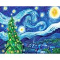 thumbnail image 2 of Cuadros Decorativos Arte de la noche estrellada 5D, dibujo de diamantes de imitación, taladro redondo completo, artesanía de imagen de diamante Tmvgtek embutido en tela, 2 of 9