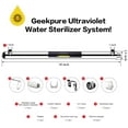 thumbnail image 3 of Geekpure 55W Whole House Ultraviolet Sterilizer Water Filter– UV Water Purifier with Extra 2 UV Filter +2 Quartz Sleeve(12 GPM), 3 of 6
