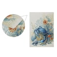 thumbnail image 3 of 28x40 inch Double-Sided Garden Flags Banners Vibrant Outdoor Decor for House Patio Outdoor Blue Crab and Shells, 3 of 6