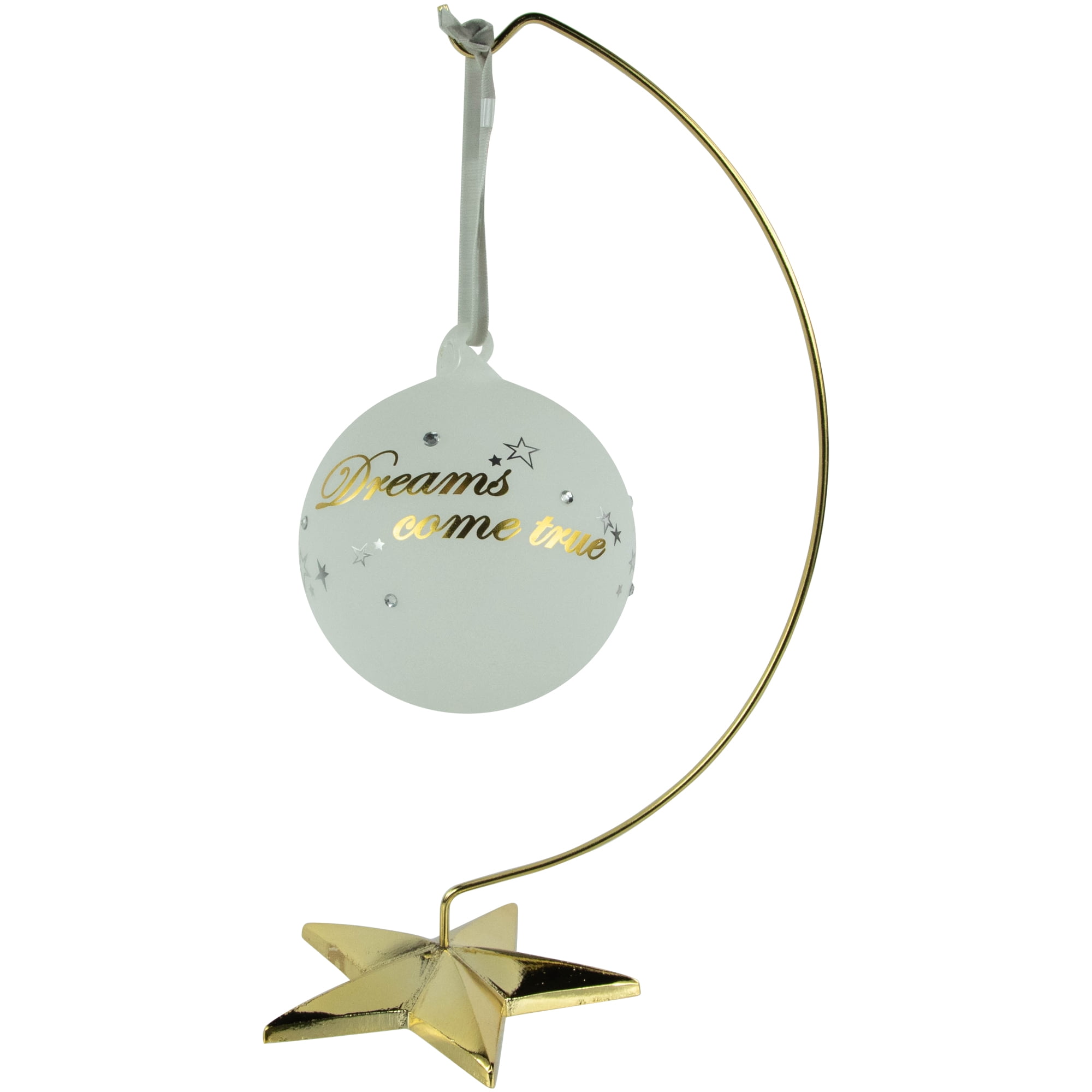 10.25" Silver Snowflake Christmas Ornament Holder
