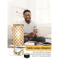 thumbnail image 6 of Crystal Table Lamp Wireless Charging Gold Desk Lamp with Dual USB Charging Ports, 3 Way Dimmable Light Modern Nightstand Lamps for Bedroom Living Room (Bulb Included) (Gold), 6 of 9