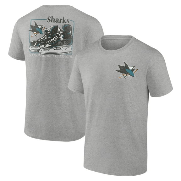 Men's Heather Gray San Jose Sharks Glory Skates T-Shirt