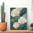thumbnail image 2 of Abstract Floral Canvas Wall Art – Modern Neutral Flower Canvas Painting, Printed Botanical Wall Art, Minimalist Leaf Texture Artwork, 2 of 7
