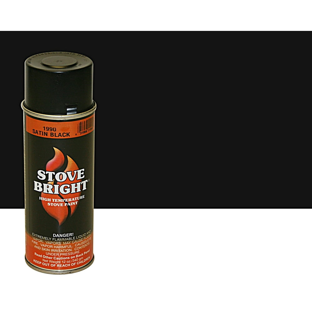 Stove Bright High Temp Spray Paint Satin Black