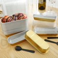 thumbnail image 2 of 150Pcs Aluminum Mini Loaf Pans 200ML Foil Pans with Lid Reusable Non-Stick Baking Containers Muffin Baking Tins Rectangle Cake Pans Pans/Lids/Spoons, 2 of 10