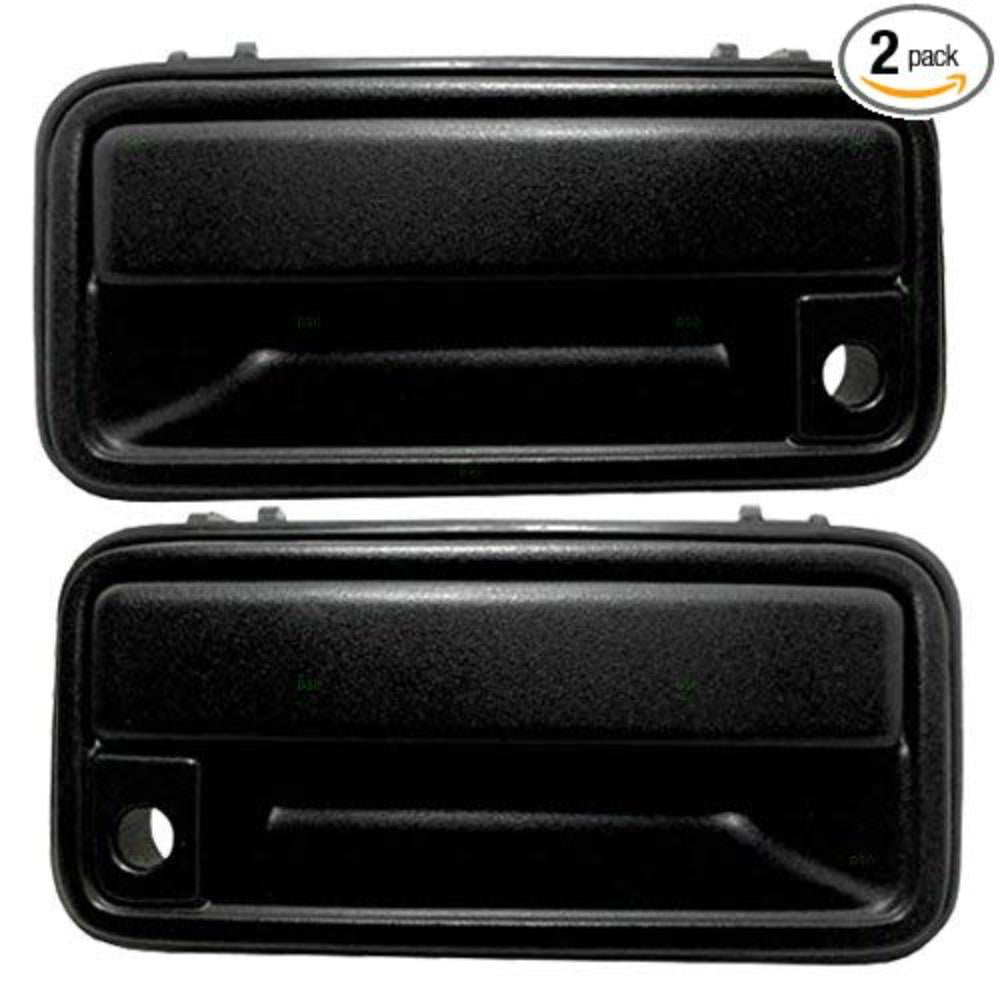 BROCK Pair Set Front Outside Exterior Textured Door Handles Replacement for 95-00 GM Pickup Truck SUV 15742229 15742230 