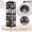 Black, variant on Silkight Book Shelf, 4 Tier All-Steel Rotating Bookshelf with 360° Wheels, Large Size Shelves Corner Book Shelf for Kids Rooms, Easy Assembly