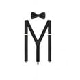 thumbnail image 2 of Mens Suspenders Solid Colors Y Shaped Adjustable Classic Great Tuxedo Style-Black, 2 of 8