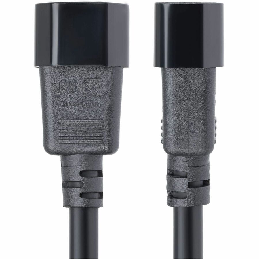 StarTech.com 15ft (4.5m) Power Extension Cord, C14 to C13 PDU Power Cord, 15A 250V, 14AWG, UL Listed