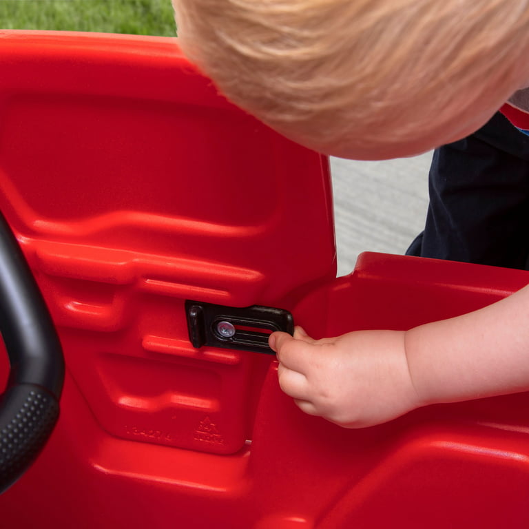Step2 Ford F-150 Raptor SVT Voiture Enfant Porteur rouge - Véhicule jouet  avec barre