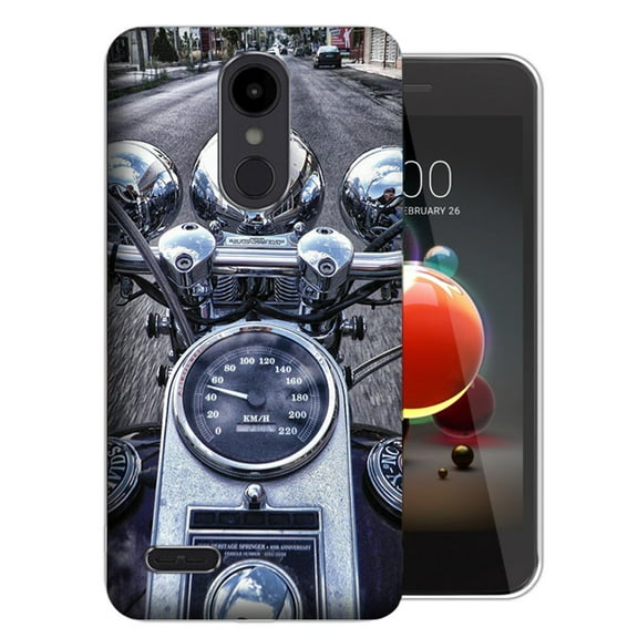 MUNDAZE LG Stylo 4 / Stylo 4 Plus Design Case - Motorcycle Chopper Design Skin Phone Case Cover