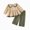 Y222-Khaki, variant on Cdudpw Toddler Girls 2 Piece Outfits Long Sleeve Sweatshirt Pants Fall Winter Casual Clothes Sets(Y222-Khaki)