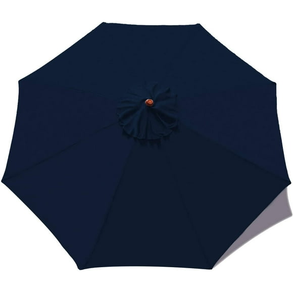 MASTERCANOPY 7.5ft Patio Umbrella Replacement Canopy Market Table Umbrella Canopy with 8 Ribs(7.5ft,Navy Blue)