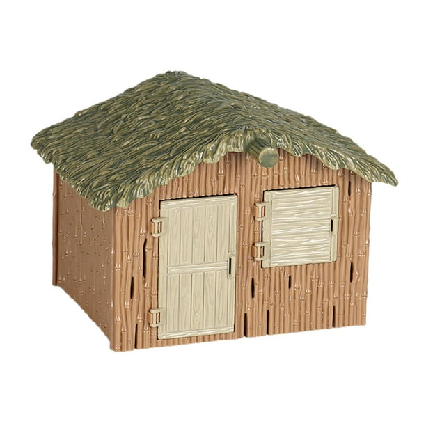 Juguete de construcción de granja, modelo de construcción de patio, juego de simulación, regalo de cumpleaños, adornos ZJ117