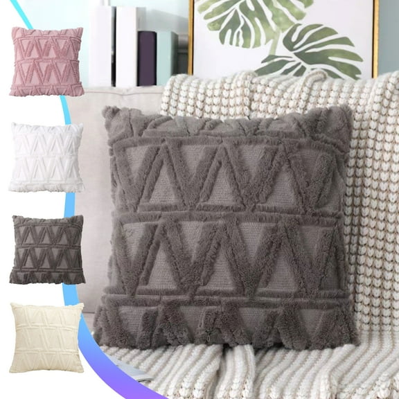 Clearance Under $5 Boovnll Throw Pillow Covers, Modern Stylish Soft & Cozy, Solid Color Velvet Pillow Covers 16x16" for Home, Living Room, Bedroom, Sofa, Couch, Home Decor, Pillow Covers