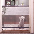 thumbnail image 4 of Dog Safety Gate Pet Safe Mesh Fence Portable Folding Baby Safety Gate Install Anywhere 110*72CM, 4 of 10