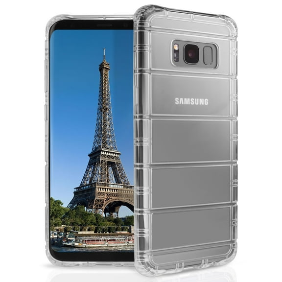 Clear Airbag Cushion TPU Flexible Grip Skin Case Cover for Samsung Galaxy S8