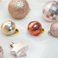 thumbnail image 5 of VOTRUDI Shatterproof Christmas Ornament Set, 34-Piece Rose Gold & Silver Glitter Balls, Elegant Modern Tree Decorations for Home and Party, 5 of 5