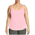 thumbnail image 2 of Pxxlle Womens Tank Tops Plus Size Spaghetti Straps Camisole Solid Color Sleeveless Top Summer Going Out Clothing Pink XXXXL, 2 of 7