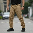 thumbnail image 5 of NaWent Men's Tactical Pants with 9 Pockets Rip-Stop Lightweight Work Hiking Pants Coffee 8(L), 5 of 6