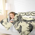 thumbnail image 5 of Manfei Gothic Black Bat Queen Comforter Set for Kids, Western Hippie Damask Bedding Sets, Leaf Plant Botanical Reversible Bedding Comforter Set, Breathable Home Decor, 3pcs, 5 of 9