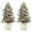 Elk Base-8 Modes(Style 2), variant on Lumiparty 3ft Pre-Lit Artificial Christmas Tree 2 PCS, Flocked Snow 78 Warm White LED Lights 8 Lighting Modes, Xmas Holiday Decor for Home, Entrances, Snowflake Base