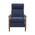 thumbnail image 3 of Upholstered Push-Back Recliner Navy Blue, 3 of 3