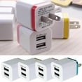 thumbnail image 2 of USB Double Wall Fast Charger Adapter 1A 2A 5V for Android / Galaxy / iPhone Gold EU plug, 2 of 5
