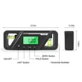 thumbnail image 2 of Magnetic Digital Angle Meter Absolute and Relative Measurement Angle and Slope Conversion Inclinometer Versatile Clinometer LCD Display with Backlight, 2 of 8
