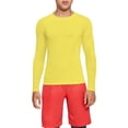 thumbnail image 2 of LIJCC Youth Boys Compression Shirt Kids Long Sleeve Sports Undershirt Girls Quick Dry Athletic Base Layer(Yellow,9-10 Years), 2 of 9