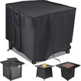 thumbnail image 1 of Fire Pit Cover,28 Inch Firepit Covers Square Gas Fireplace Fire Pit Table Cover For Propane Fire Pit- 28 X 28 X 25 Inch, 1 of 3
