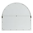 thumbnail image 5 of Kate and Laurel Boldmere Modern Farmhouse Wide Windowpane Arched Mirror, 30 x 29, White, Decorative Vintage Inspired Window Mirror for Farmhouse Wall Decor, 5 of 8