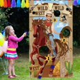 thumbnail image 4 of Juegos de Lanzamiento de Vaquero de Fiesta Occidental con 1 Pufs, Divertido Juego Occidental para NiñOs y Adultos, Decoraciones y Suministros, 4 of 5
