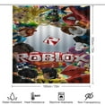 thumbnail image 2 of Roblox Power 4 Pcs Shower Curtain Sets Non-Slip Rugs Bath Mat Toilet Cover U Shaped Mat for Bathroom Decor Bathroom Set 72" X 72", 2 of 8