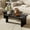 Black + MDF, variant on ZENHO Modern Storage MDF Coffee Table with 2 Spacious Top, Black
