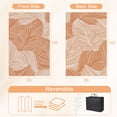 thumbnail image 6 of Pentantan Outdoor Rug 8'x10' Waterproof Reversible Portable Plastic Outside Mat for Patios, Lightweight Straw Rugs for RV Camping Garden, Orange and White, 6 of 7