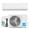 12000 BTU-230V-24SEER2-WIFI, variant on 12000BTU Wifi Enabled 21 SEER2 230V Smart Split Type Inverter Air Conditioners with Heating Function
