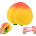 thumbnail image 4 of Peach Slow Rising Stress Relief Tool Realistic Peach Shaped Fruit Balls Soft Flexible Fidget Tools Decompression Gift For Adults Kids, 4 of 6
