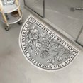 thumbnail image 3 of Youkk Bathroom Rugs Water Absorbent Floor Bath Mat Carpet Flower Semicircle 40x60cm 1Set, 3 of 6