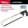 thumbnail image 3 of Hyper Tough 12-Inch Handsaw, Adjustable Frame Hacksaw,, 3 of 9