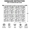 thumbnail image 2 of Blackout Kids Curtains,Black and White Football Elements Pattern Childrens Insulated Curtains Set Of 2,Bedroom Essentials,Toddler Room Decor 42"x63", 2 of 5