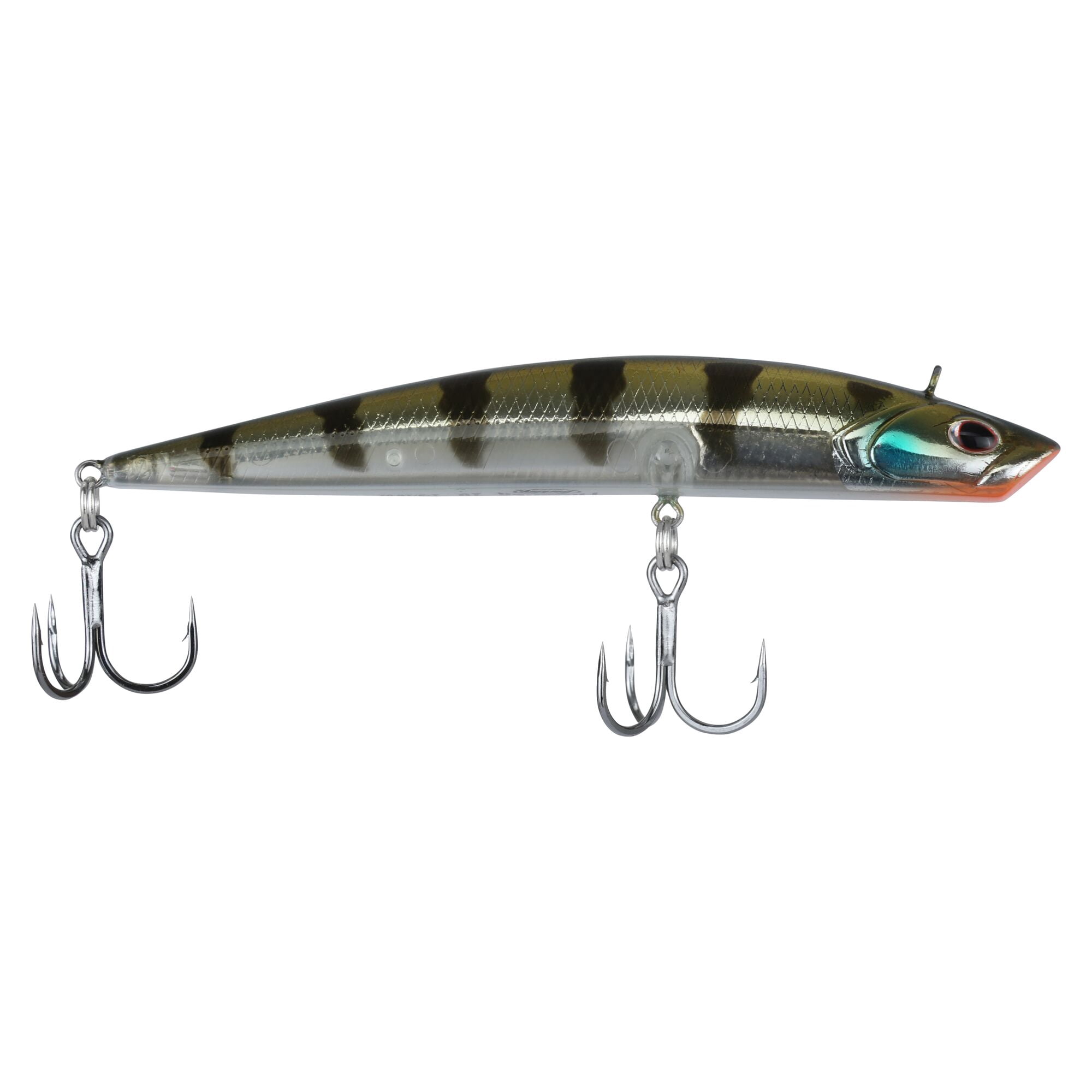 Berkley Finisher, 4 in, Ghost Chrome Gill