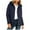 Dark Blue, variant on Ruimatai Women's Winter Hooded Parka Coat Long Sleeve Casual Jacket with Zipper Buttons Pockets for Daily Comfort Warmth