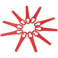 thumbnail image 4 of Color plastic lawn mower garden lawn mower grass cutter plastic cutting blade key gourd-shaped lawn mower knife-Red-20, 4 of 4