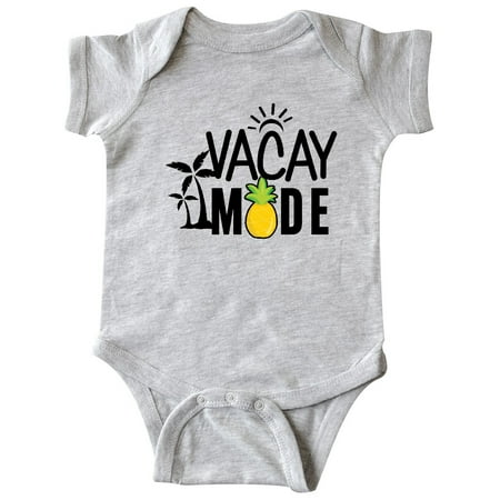

Inktastic Vacay Mode with Palm Trees Sun and Pineapple Gift Baby Boy or Baby Girl Bodysuit